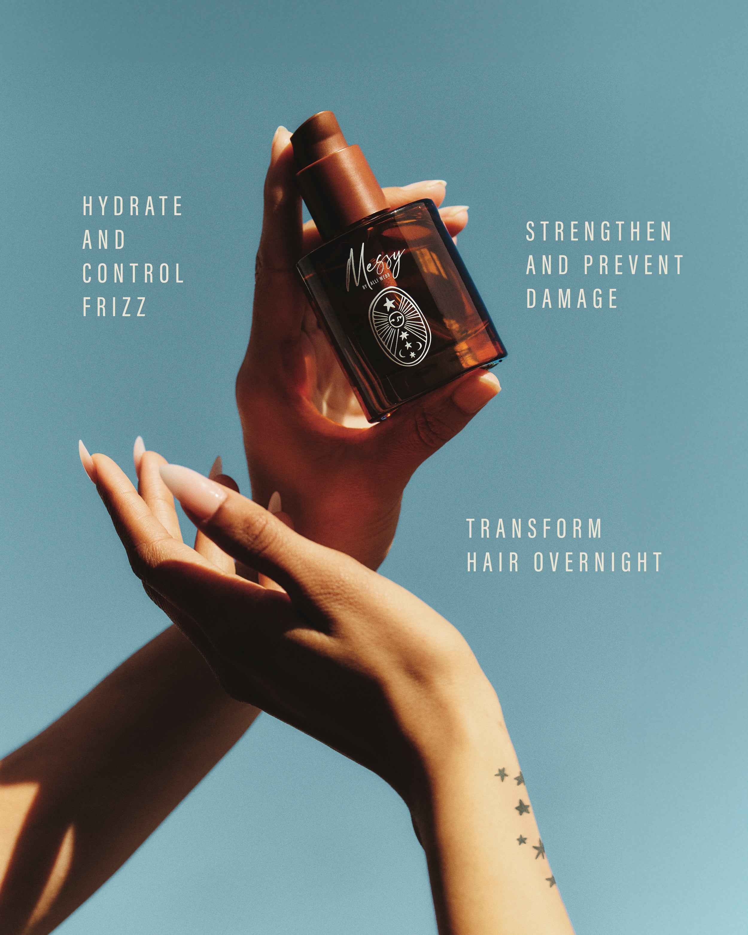 Hydrate and control frizz. Strengthen and prevent damage. Transform hair overnight