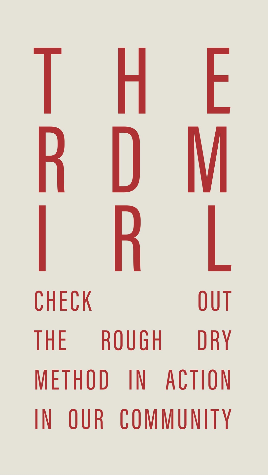 The Rough Dry Method In Real Life; Check out the rough dry method in action in our community